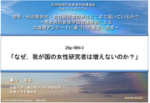 応用物理学会春季学術講演会D&Iシンポジウム資料